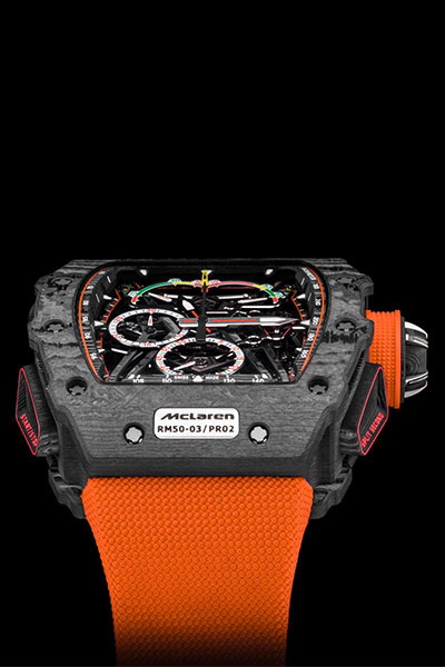 ساعة ريتشارد ميل RM 50-03 McLaren F1 ... الأخف وزناً في العالم